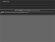 Tablet Screenshot of ncfa.org